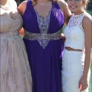 Purple prom dress
